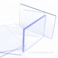 Panneau barrière en polycarbonate transparent de haute qualité